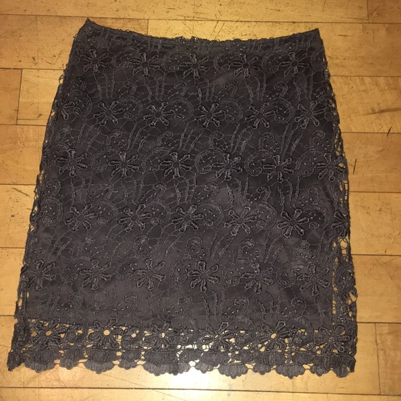 Altar’d State charcoal lace skirt - Picture 2 of 7